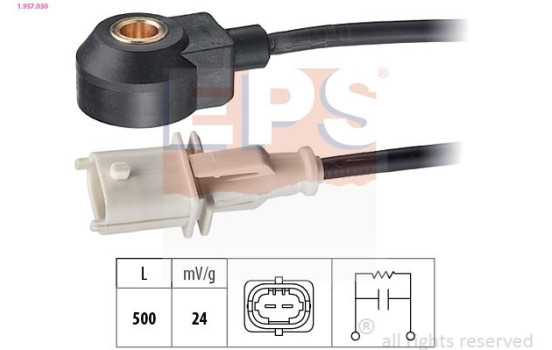 Knock Sensor Made in Italy - OE Equivalent 1957030 EPS Facet