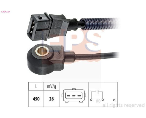 Knock Sensor Made in Italy - OE Equivalent 1957127 EPS Facet