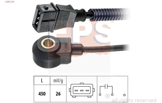 Knock Sensor Made in Italy - OE Equivalent 1957127 EPS Facet