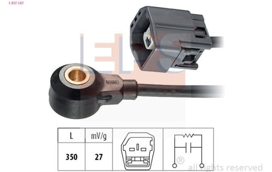 Knock Sensor Made in Italy - OE Equivalent 1957187 EPS Facet