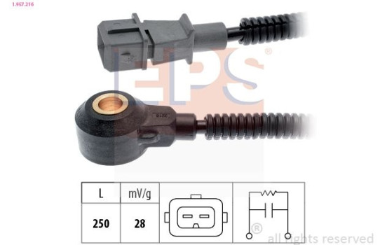 Knock Sensor Made in Italy - OE Equivalent 1957216 EPS Facet