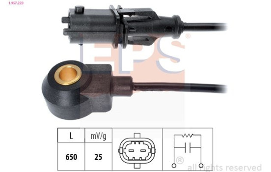 Knock Sensor Made in Italy - OE Equivalent 1957223 EPS Facet