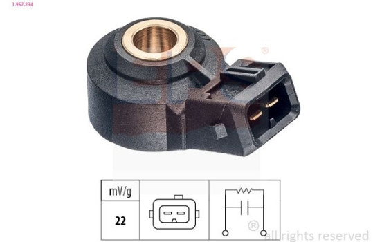 Knock Sensor Made in Italy - OE Equivalent 1957234 EPS Facet