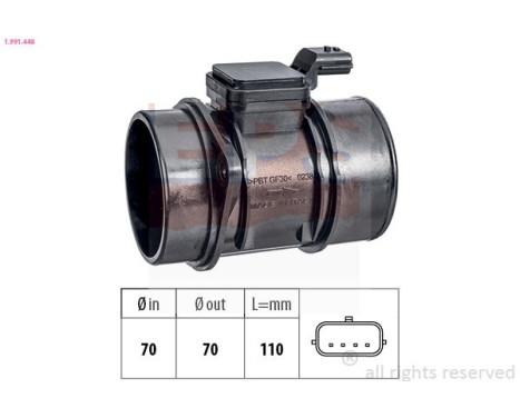 Air Mass Sensor Made in Italy - OE Equivalent