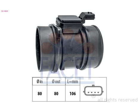 Air Mass Sensor Made in Italy - OE Equivalent