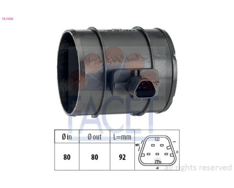 Air Mass Sensor Made in Italy - OE Equivalent