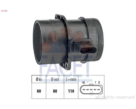Air Mass Sensor Made in Italy - OE Equivalent