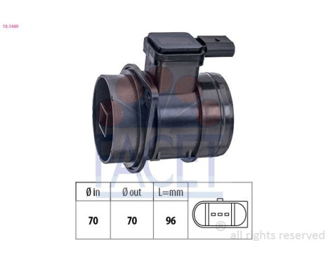 Air Mass Sensor Made in Italy - OE Equivalent