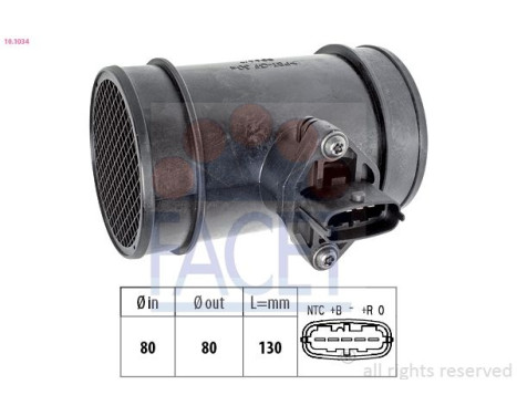 Air Mass Sensor Made in Italy - OE Equivalent