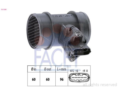 Air Mass Sensor Made in Italy - OE Equivalent