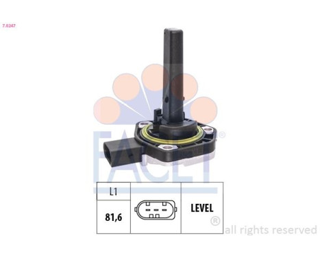 Sensor, engine oil level