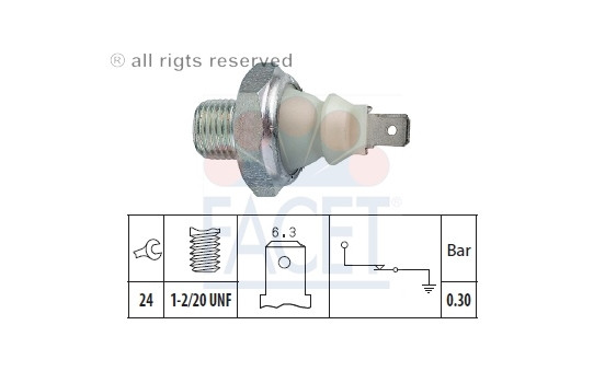 Oil Pressure Switch 1.800.165 EPS Facet