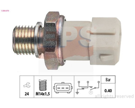 Oil Pressure Switch Made in Italy - OE Equivalent 1.800.070 EPS Facet