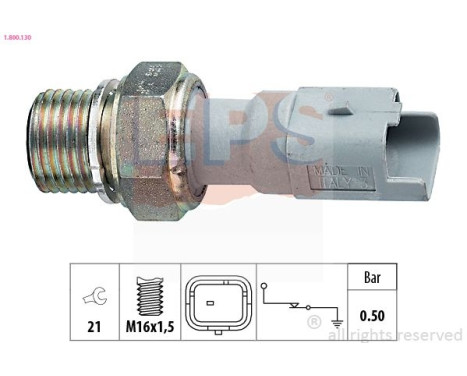 Oil Pressure Switch Made in Italy - OE Equivalent 1.800.130 EPS Facet