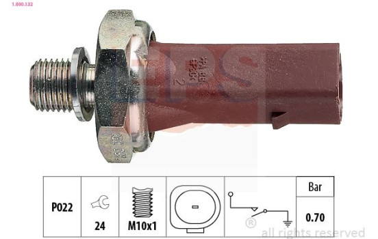 Oil Pressure Switch Made in Italy - OE Equivalent 1.800.132 EPS Facet