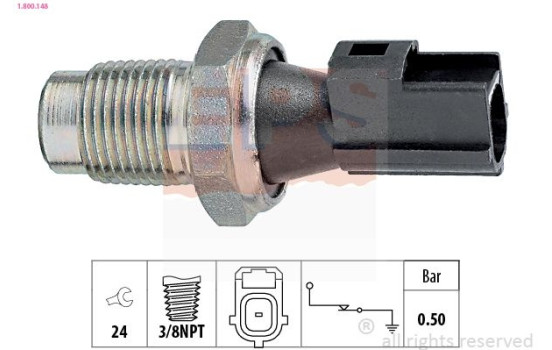 Oil Pressure Switch Made in Italy - OE Equivalent 1.800.148 EPS Facet