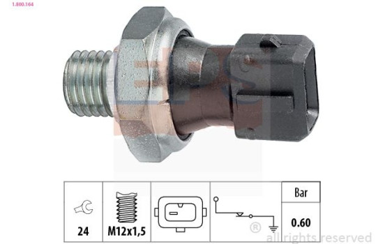 Oil Pressure Switch Made in Italy - OE Equivalent 1.800.164 EPS Facet