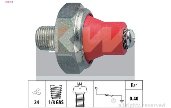Oil Pressure Switch Made in Italy - OE Equivalent 500014 KW
