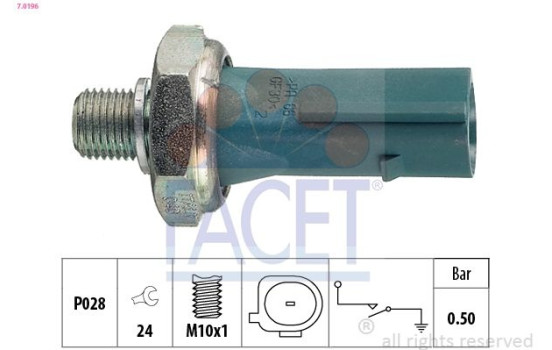 Oil Pressure Switch Made in Italy - OE Equivalent