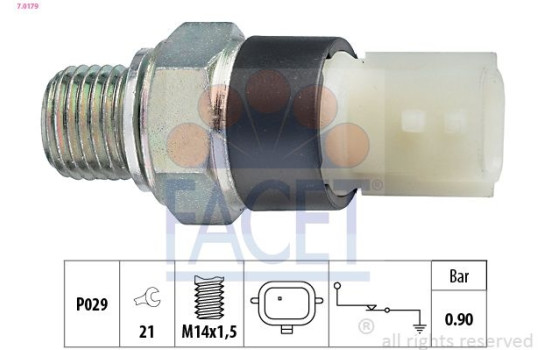 Oil Pressure Switch Made in Italy - OE Equivalent