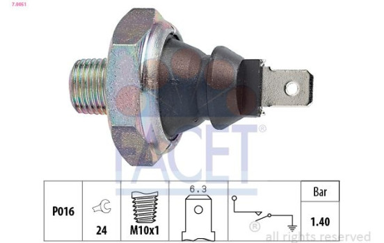 Oil Pressure Switch Made in Italy - OE Equivalent