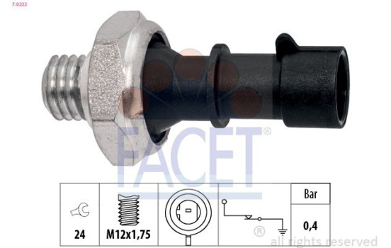 Oil Pressure Switch Made in Italy - OE Equivalent