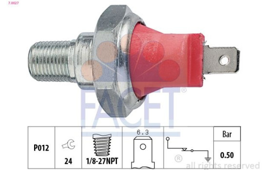 Oil Pressure Switch Made in Italy - OE Equivalent