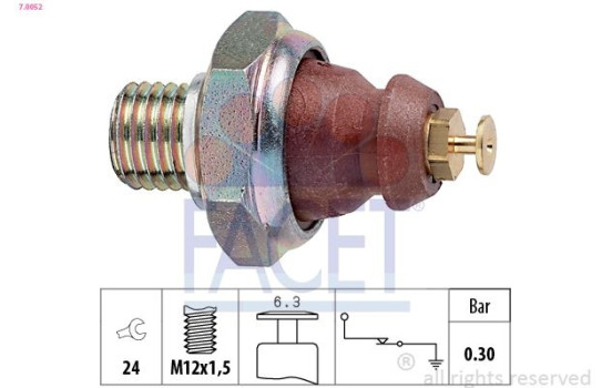 Oil Pressure Switch Made in Italy - OE Equivalent