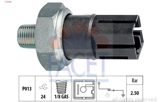 Oil Pressure Switch Made in Italy - OE Equivalent