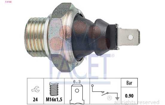 Oil Pressure Switch Made in Italy - OE Equivalent