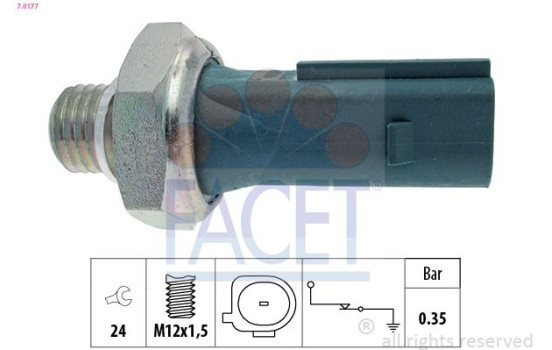 Oil Pressure Switch Made in Italy - OE Equivalent