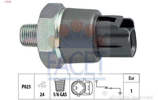 Oil Pressure Switch Made in Italy - OE Equivalent