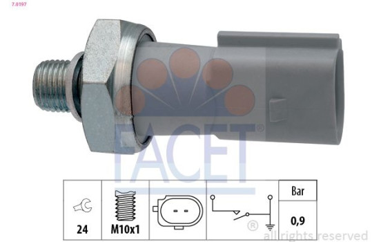 Oil Pressure Switch Made in Italy - OE Equivalent