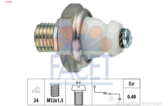 Oil Pressure Switch Made in Italy - OE Equivalent