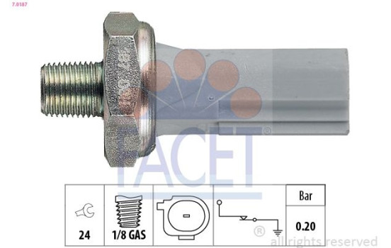 Oil Pressure Switch Made in Italy - OE Equivalent