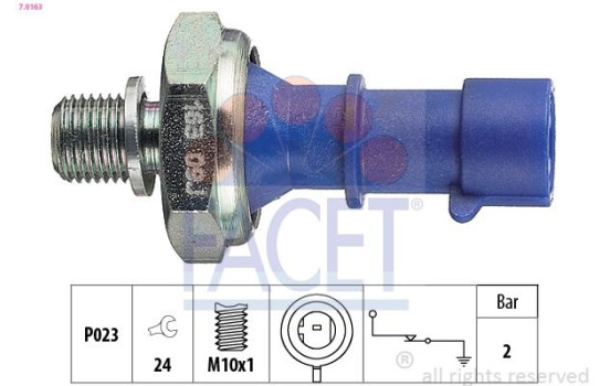 Oil Pressure Switch Made in Italy - OE Equivalent