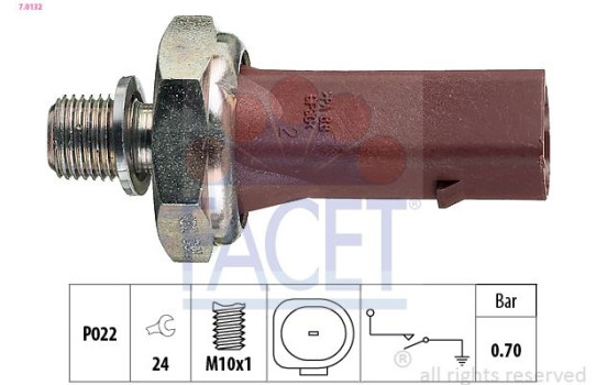 Oil Pressure Switch Made in Italy - OE Equivalent