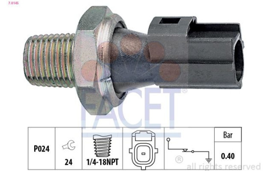 Oil Pressure Switch Made in Italy - OE Equivalent