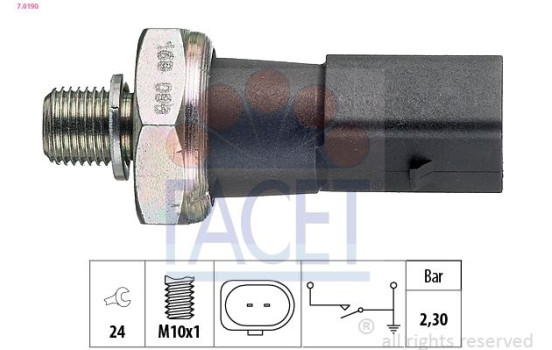 Oil Pressure Switch Made in Italy - OE Equivalent