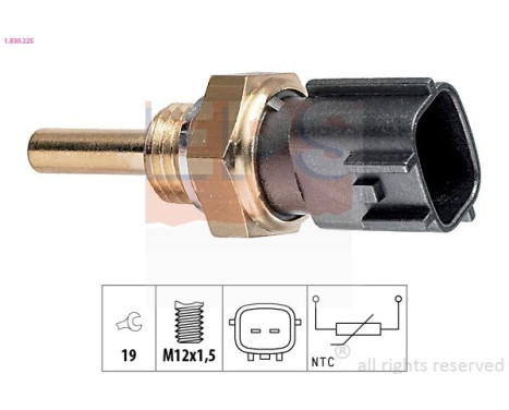 Sensor, fuel temperature Made in Italy - OE Equivalent 1.830.225 EPS Facet