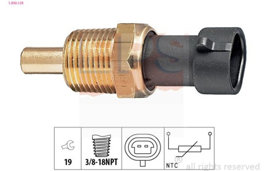 Sensor, oil temperature Made in Italy - OE Equivalent 1.830.129 EPS Facet