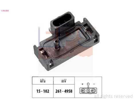 Air Pressure Sensor, height adaptation Made in Italy - OE Equivalent 1.993.001 EPS Facet