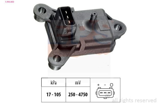 Air Pressure Sensor, height adaptation Made in Italy - OE Equivalent 1.993.003 EPS Facet
