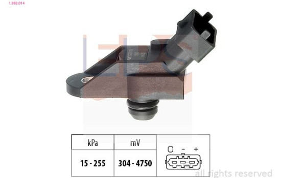 Air Pressure Sensor, height adaptation Made in Italy - OE Equivalent 1.993.014 EPS Facet