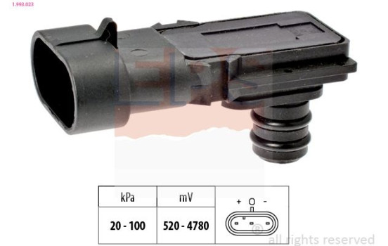 Air Pressure Sensor, height adaptation Made in Italy - OE Equivalent 1.993.023 EPS Facet