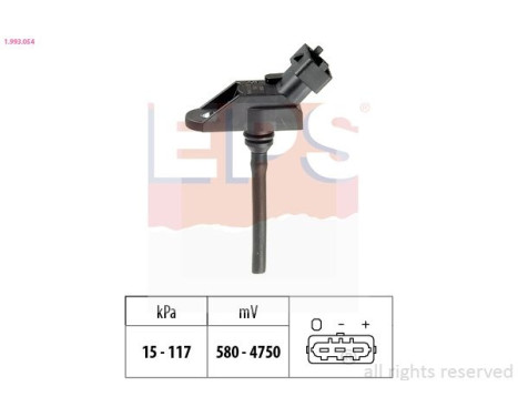 Air Pressure Sensor, height adaptation Made in Italy - OE Equivalent 1.993.054 EPS Facet