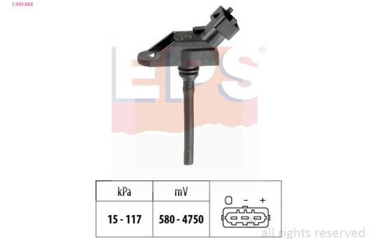 Air Pressure Sensor, height adaptation Made in Italy - OE Equivalent 1.993.054 EPS Facet