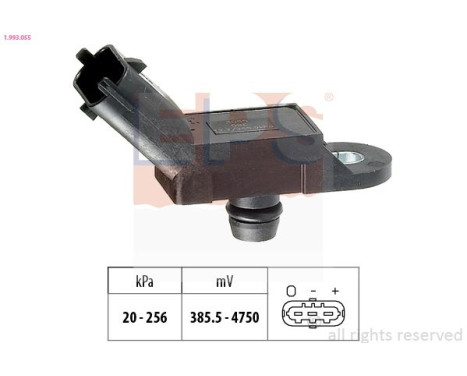 Air Pressure Sensor, height adaptation Made in Italy - OE Equivalent 1.993.055 EPS Facet