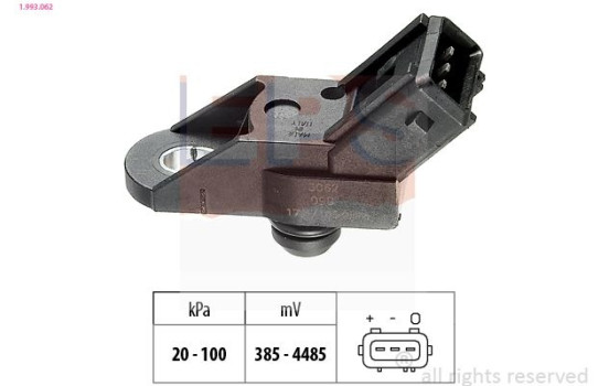 Air Pressure Sensor, height adaptation Made in Italy - OE Equivalent 1.993.062 EPS Facet