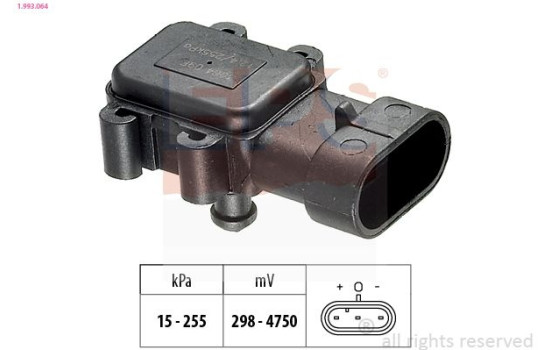 Air Pressure Sensor, height adaptation Made in Italy - OE Equivalent 1.993.064 EPS Facet